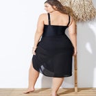Black Sarong Swimsuit Cover Up image number null