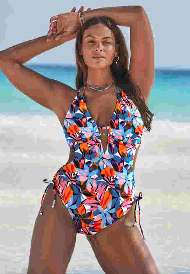 Halter Cutout One Piece image number 0