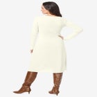 Cotton Ribbed Sweater Dress image number 1