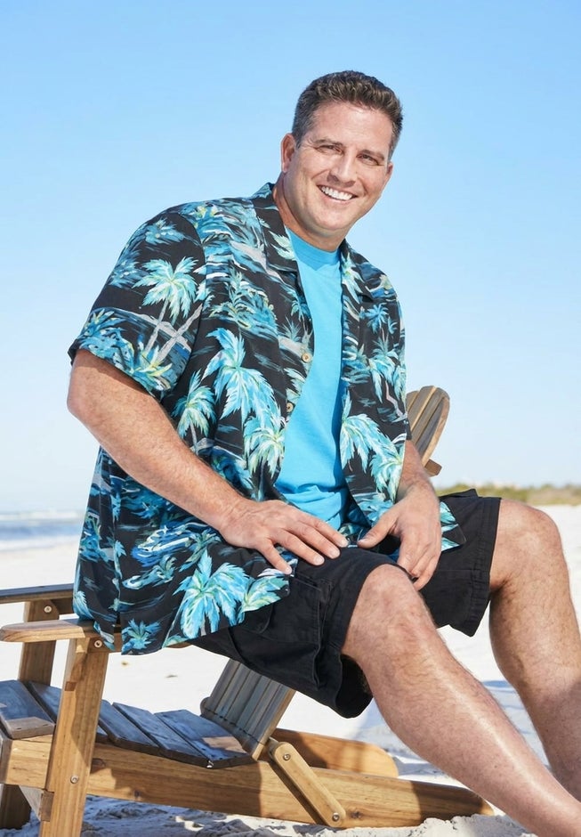 Printed Camp Shirt image number 3