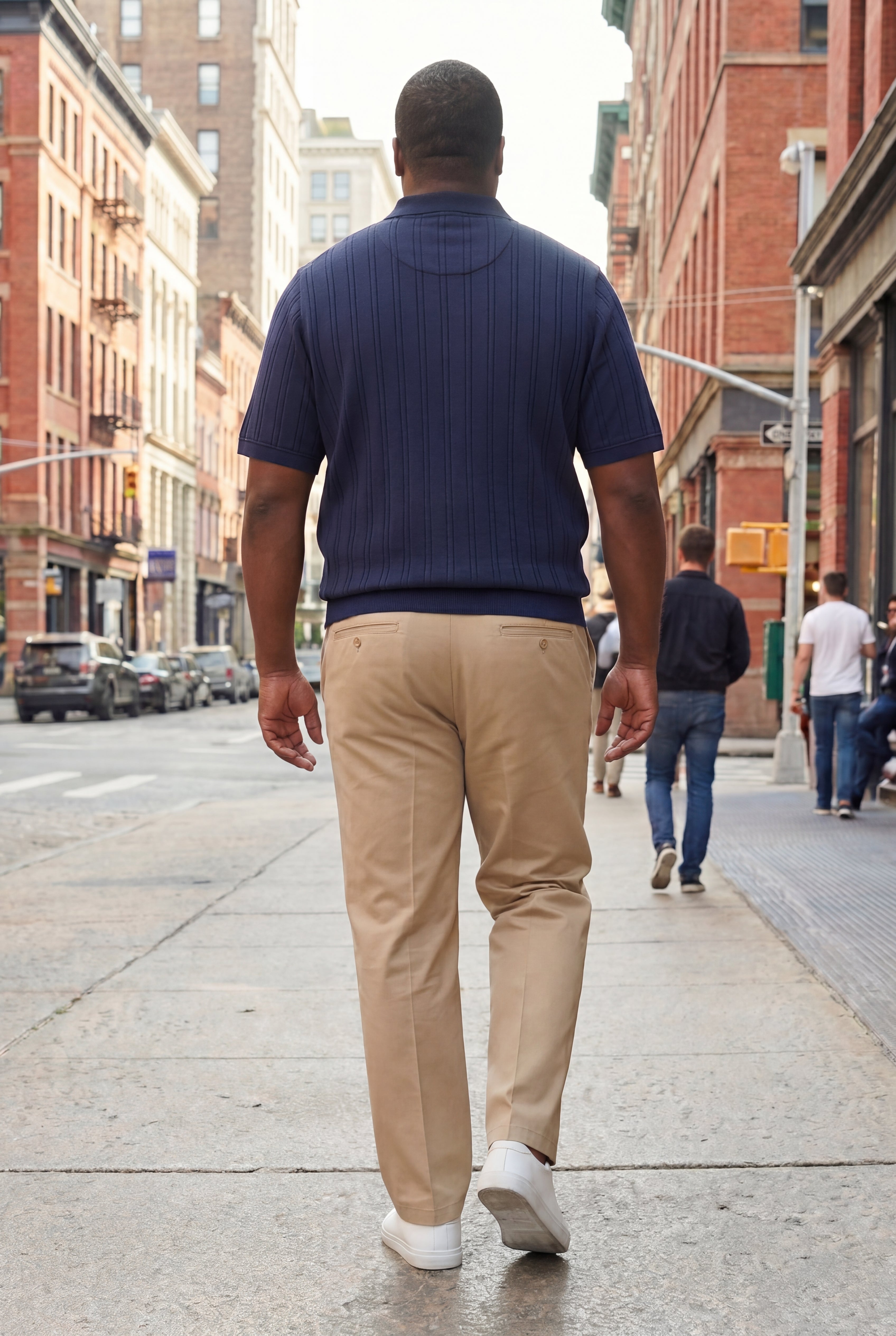 Relaxed Fit Wrinkle-Free Expandable Waist Pleated Pants image number 4