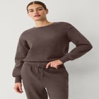 Boxy Fleece Sweatshirt image number null