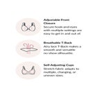 Glamorise® Front-Close Lace Back Bra image number null