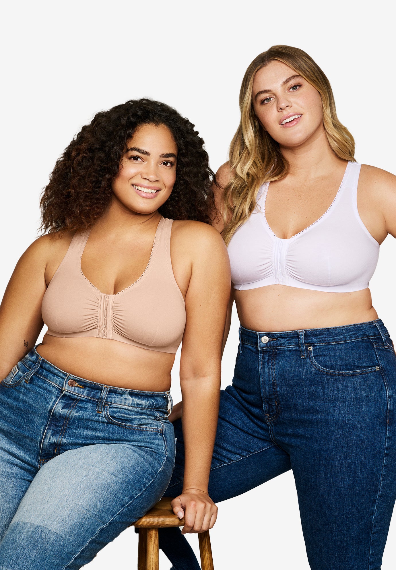 Glamorise® Front-Close Lace Back Bra image number 4