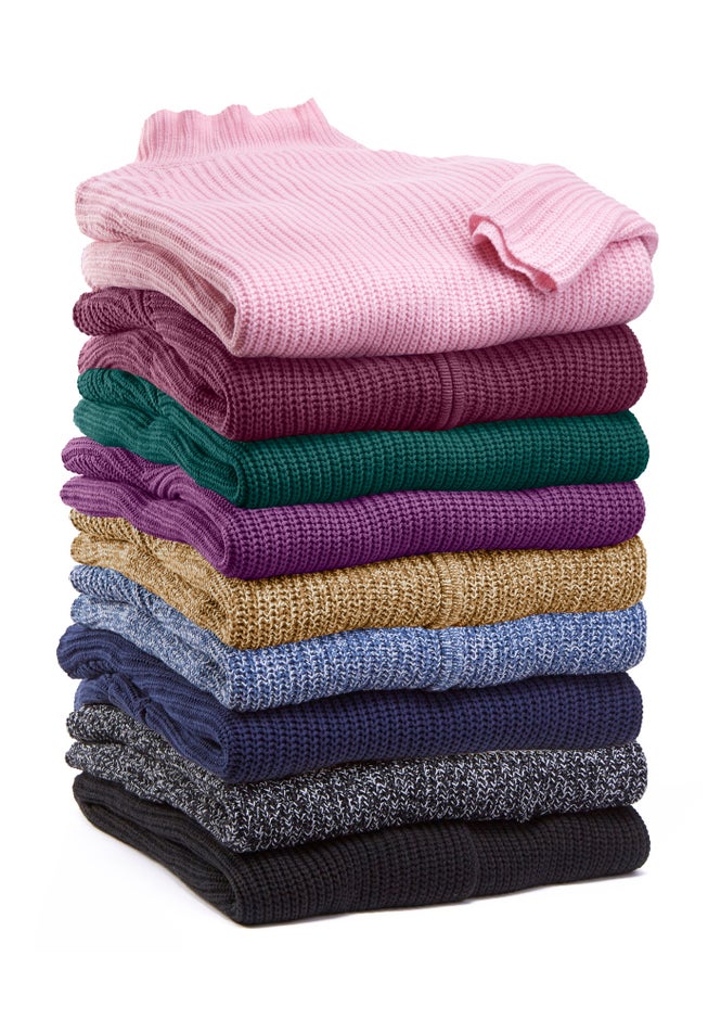 Zip Front Shaker Cardigan Sweater image number 2