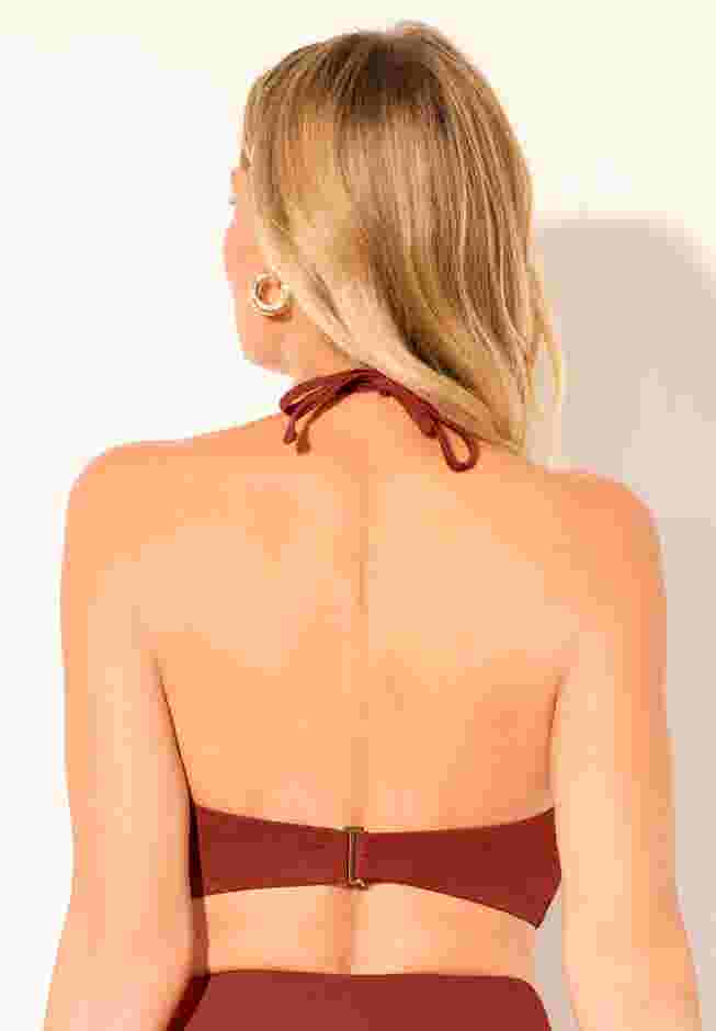 Ruched Ring Bandeau Bikini Top image number 7