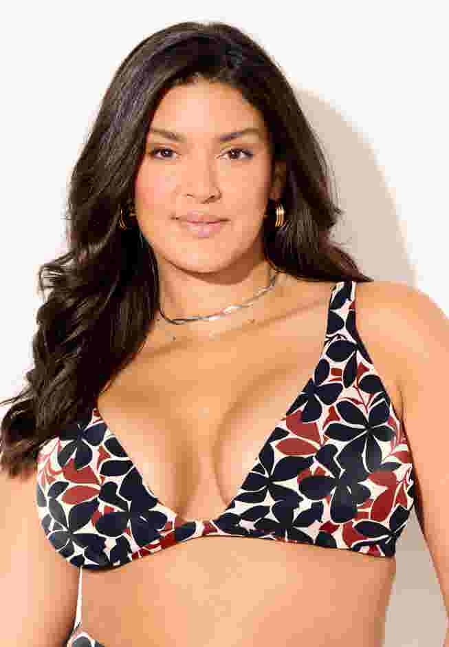 Plunging Triangle Bikini Top image number 3