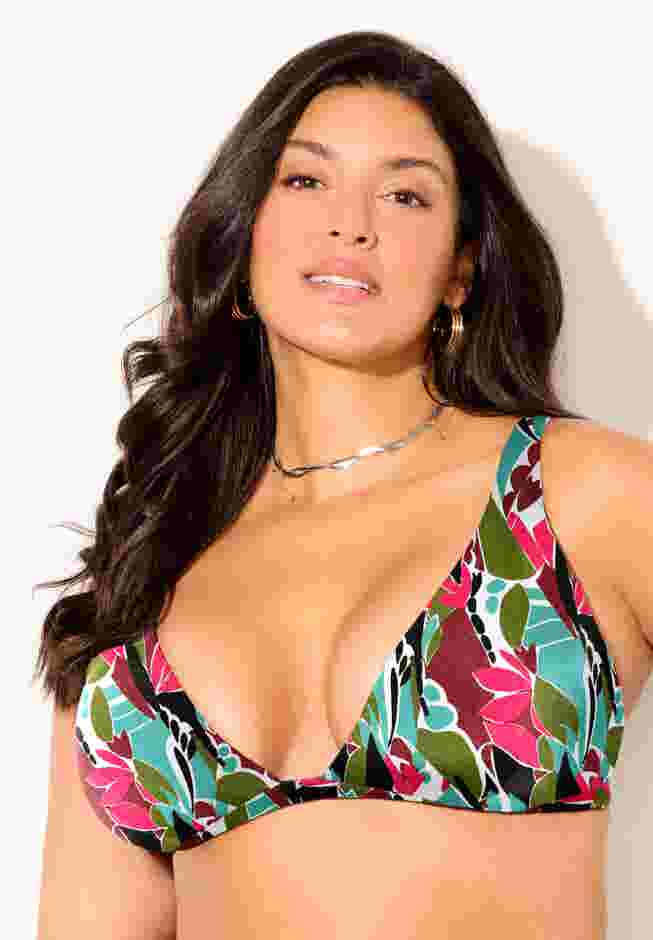 Plunging Triangle Bikini Top image number 3