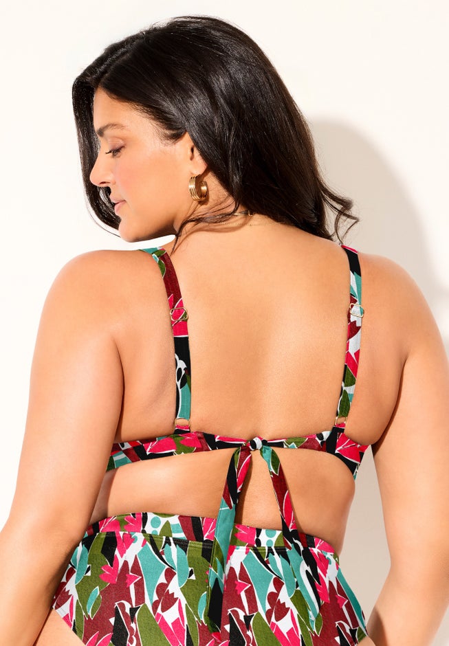 Plunging Triangle Bikini Top image number 6