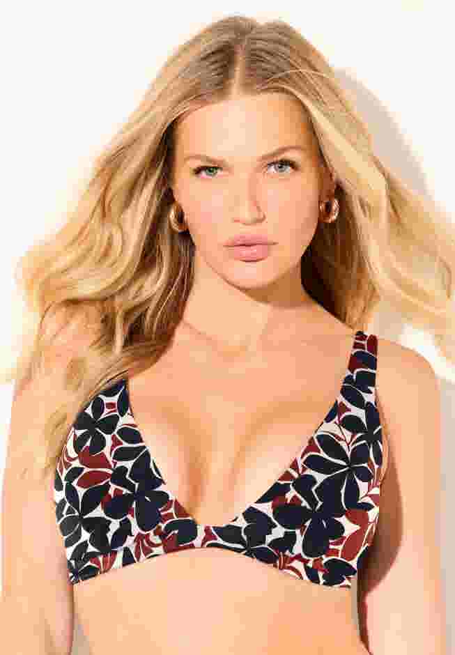 Plunging Triangle Bikini Top image number 0