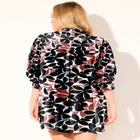 Oversized Buttondown Lounge Cover Up Shirt image number null