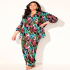 Oversized Buttondown Lounge Cover Up Shirt image number null