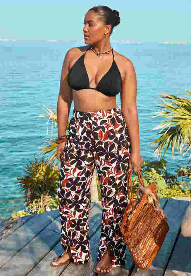 Elastic Waist Lounge Cover Up Pant image number 0