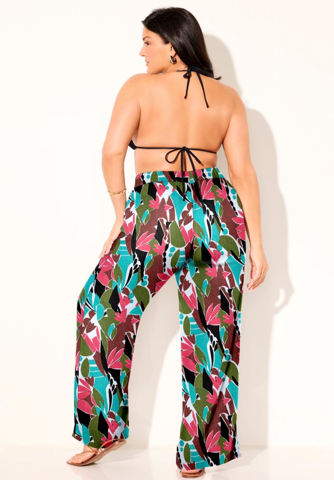 Elastic Waist Lounge Cover Up Pant image number 4