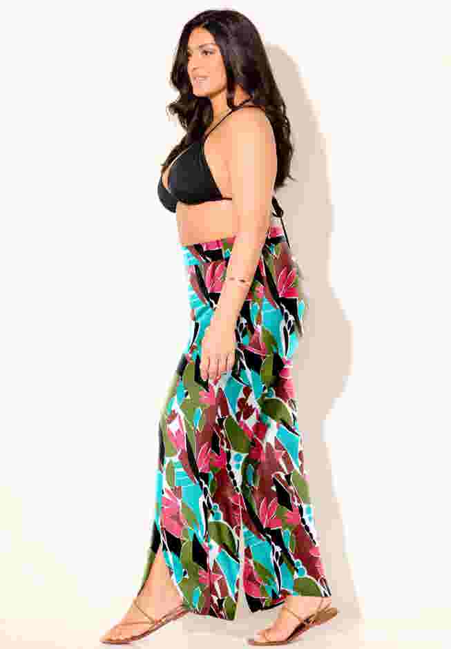 Elastic Waist Lounge Cover Up Pant image number 5