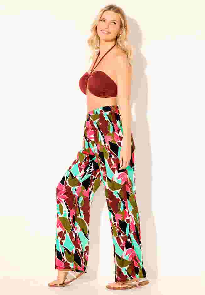Elastic Waist Lounge Cover Up Pant image number 2