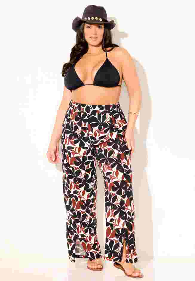 Elastic Waist Lounge Cover Up Pant image number 0