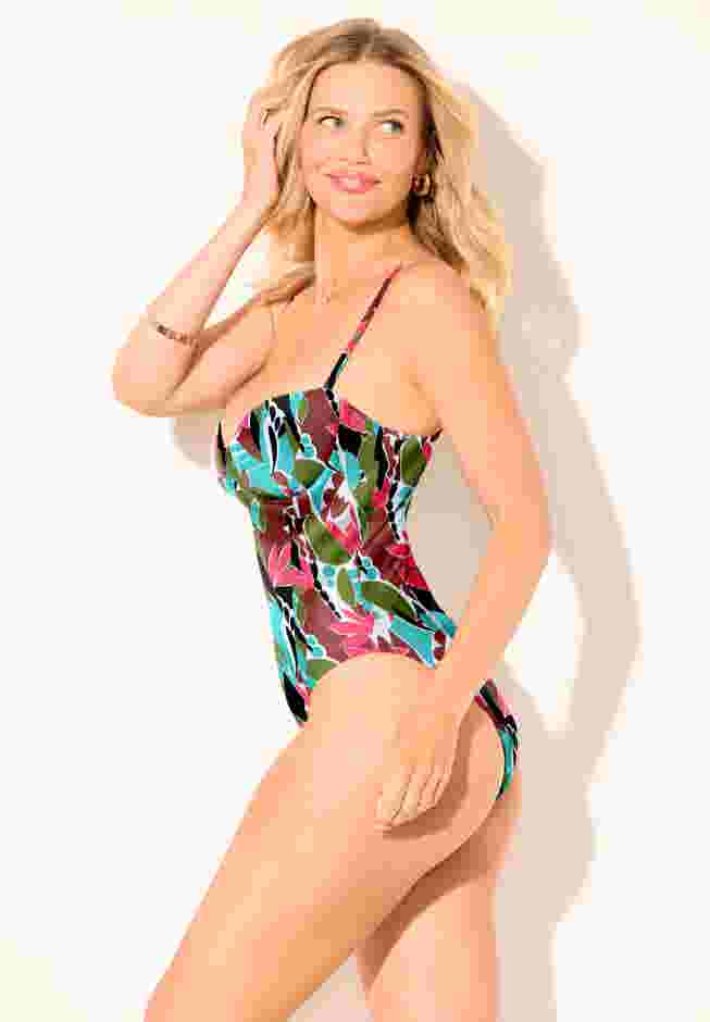 Princess Seam Underwire One Piece Swimsuit image number 5