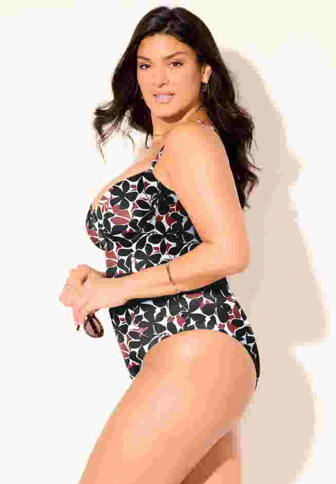 Princess Seam Underwire One Piece Swimsuit image number 5
