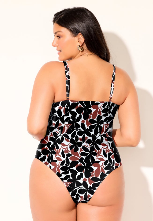 Princess Seam Underwire One Piece Swimsuit image number 1