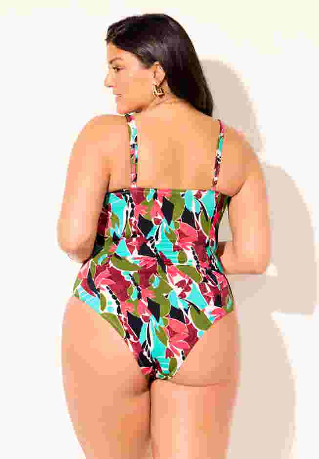 Princess Seam Underwire One Piece Swimsuit image number 1