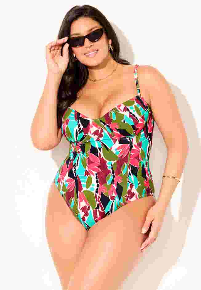 Princess Seam Underwire One Piece Swimsuit image number 0