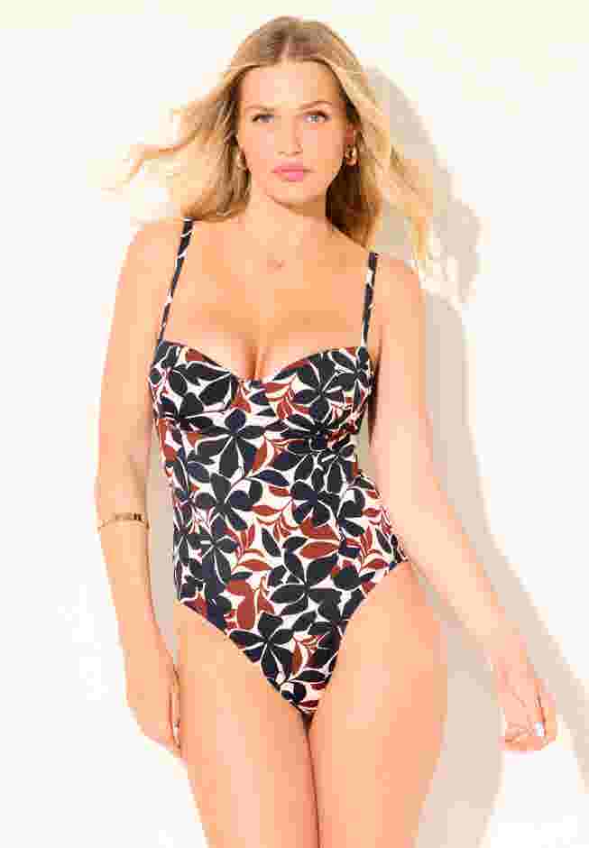 Princess Seam Underwire One Piece Swimsuit image number 0