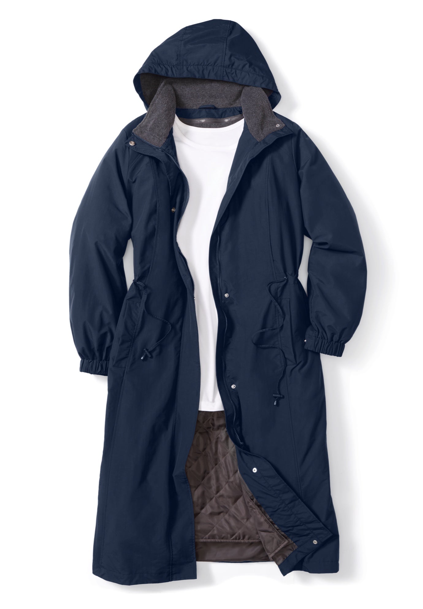 Long Hooded Taslon&reg; Jacket image number 1
