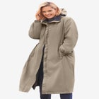 Long Hooded Taslon&reg; Jacket image number null