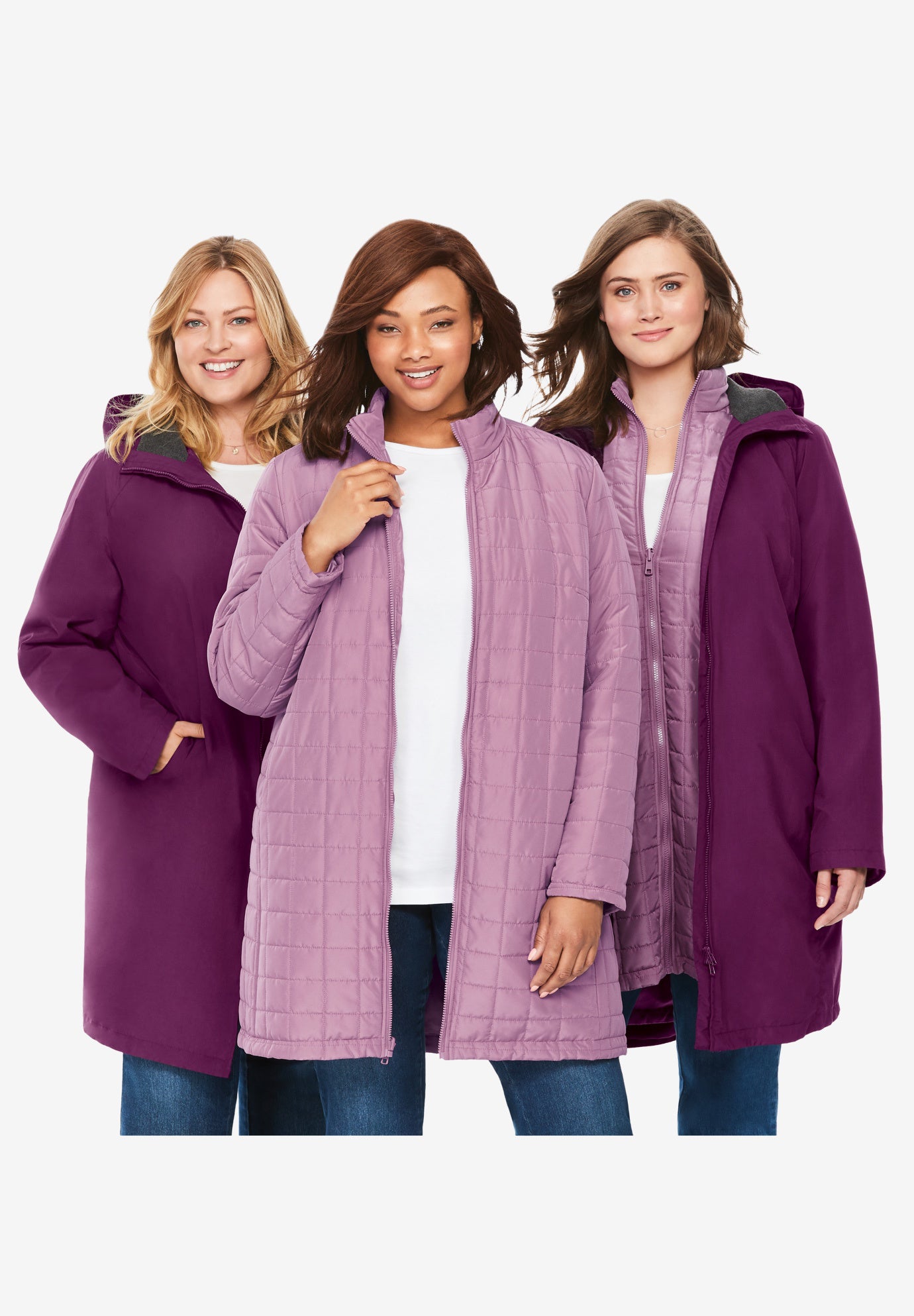 3-in-1 Hooded Taslon&reg; Jacket image number 5