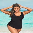 Sarong Front One Piece Swimsuit image number null