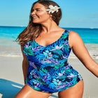 Sarong Front One Piece Swimsuit image number null