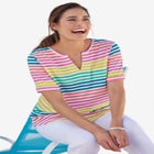 Notch-Neck Pocket Tee image number null