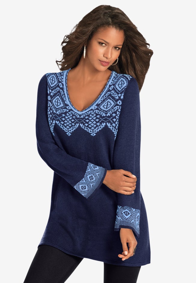 Fit And Flare Tunic Sweater image number 1