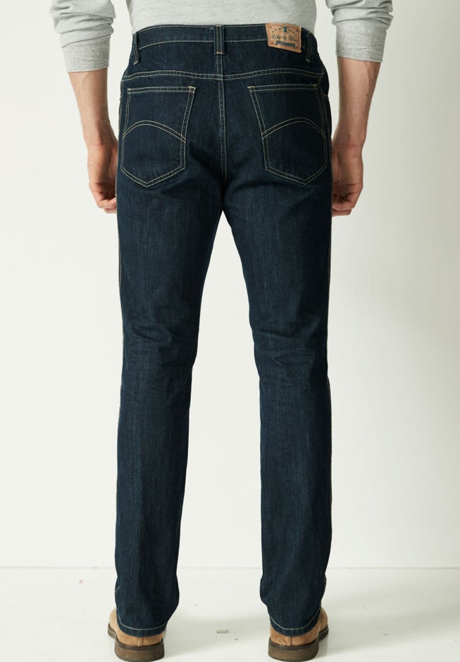 Athletic Fit Side Elastic 5-Pocket Jeans image number 1