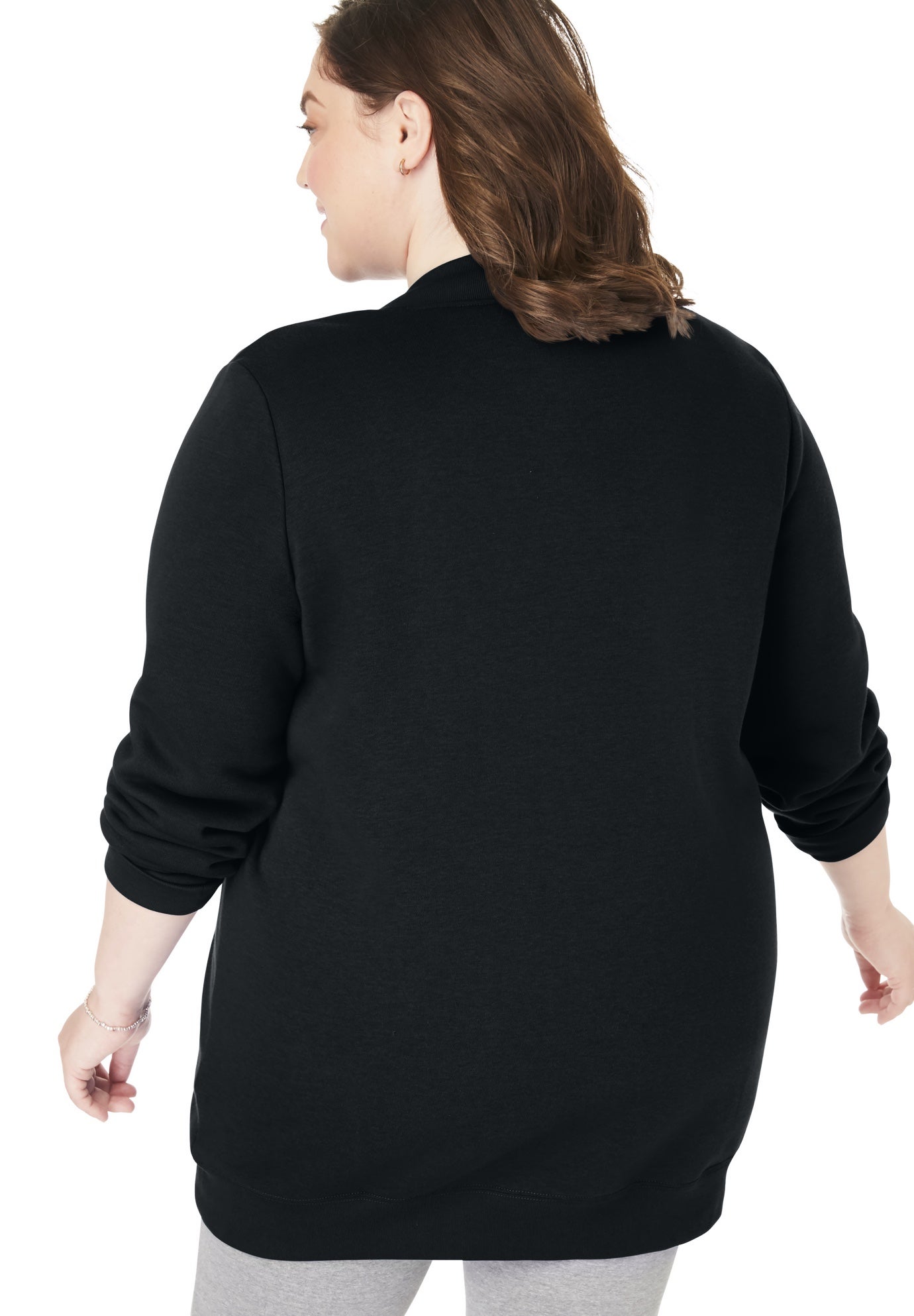 Fleece Baseball Jacket image number 1