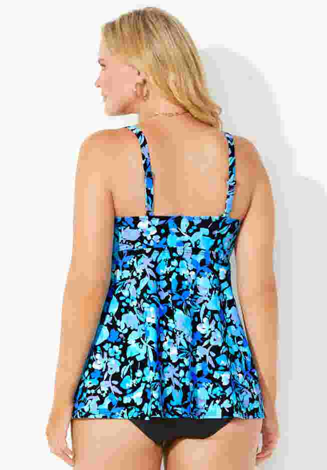 Bra Sized Sweetheart Underwire Tankini Top image number 1