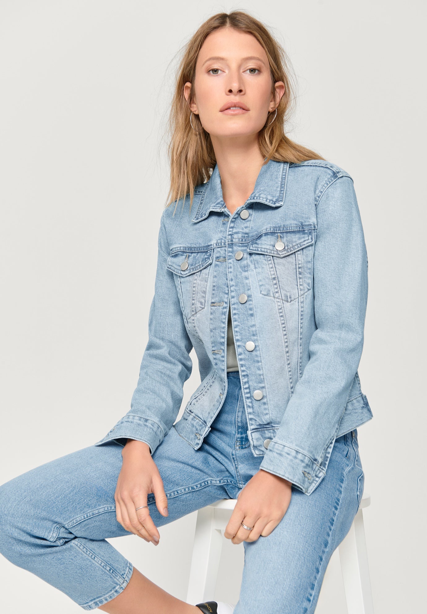 Classic Stretch Denim Jacket image number 4