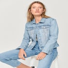 Classic Stretch Denim Jacket image number null