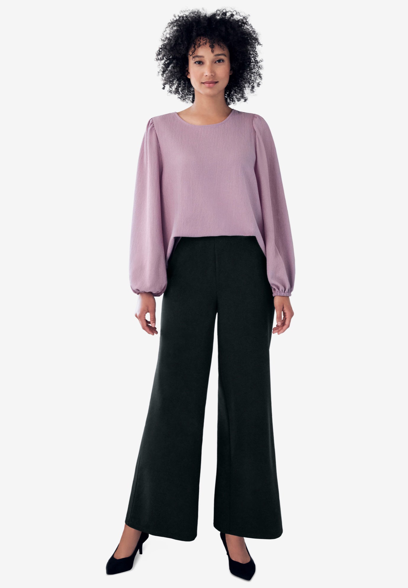 Wide Leg Soft Pants image number 0