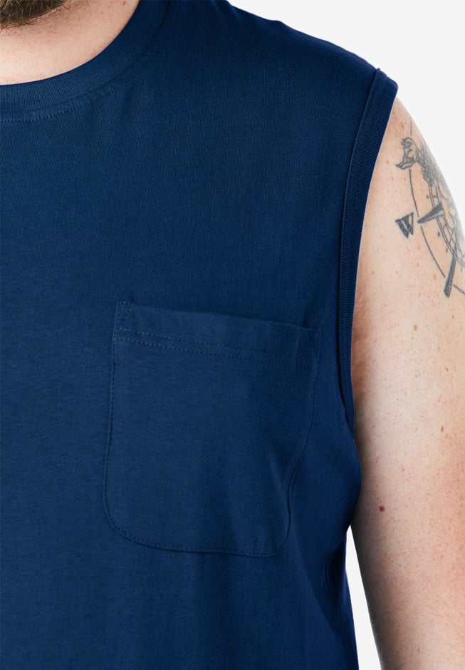 Heavyweight Pocket Muscle Tee image number 3