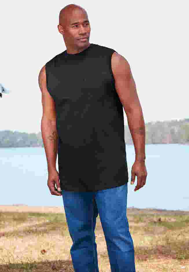 Heavyweight Pocket Muscle Tee image number 4