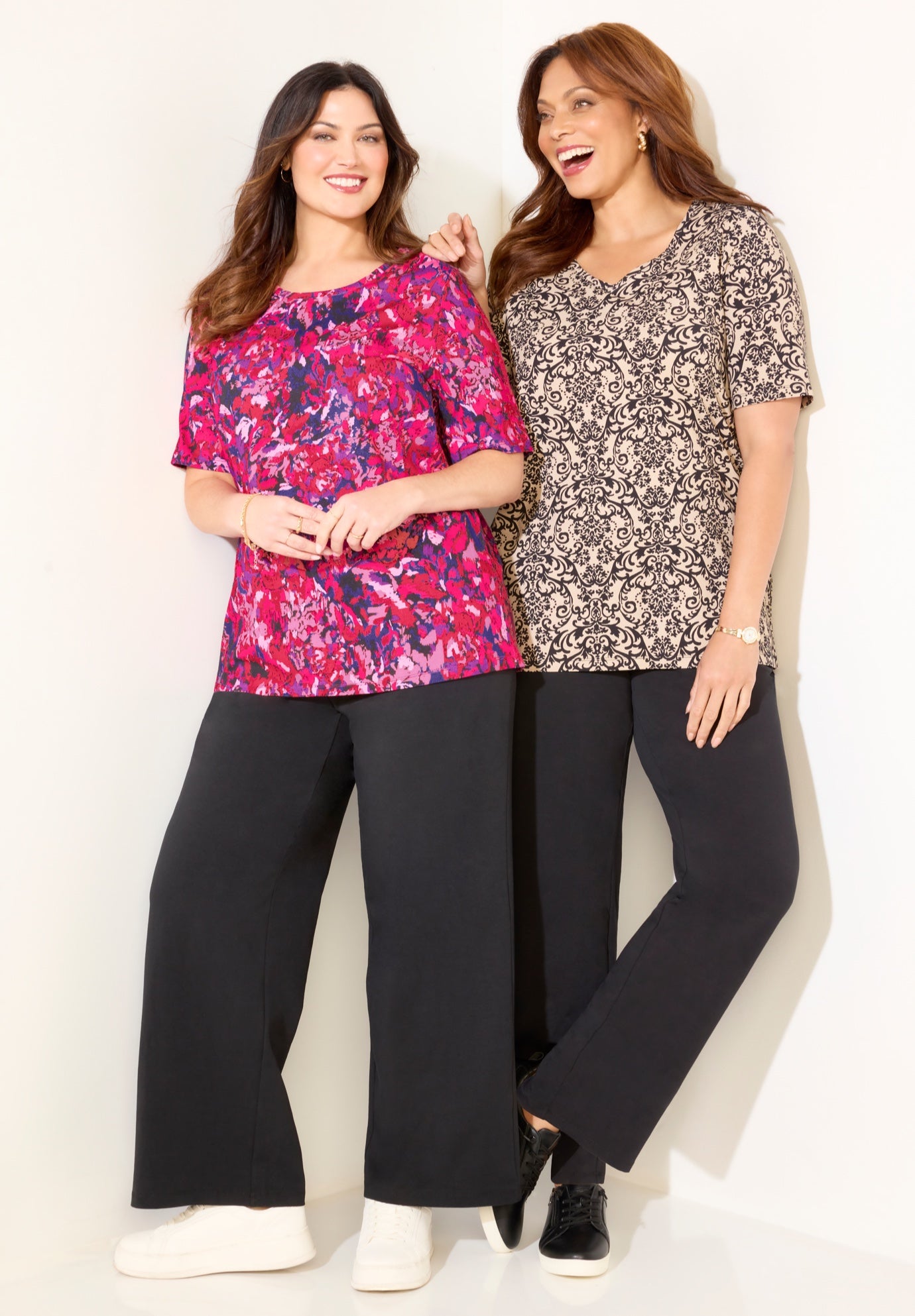 Suprema&reg; Short Sleeve V-Neck Tee image number 2