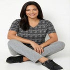 Suprema&reg; Short Sleeve V-Neck Tee image number null