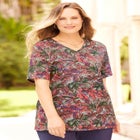 Suprema&reg; Short Sleeve V-Neck Tee image number null