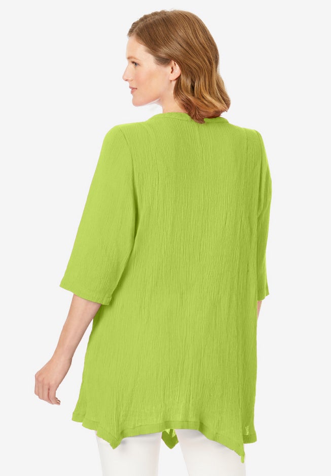 Handkerchief Hem Henley Tunic image number 1