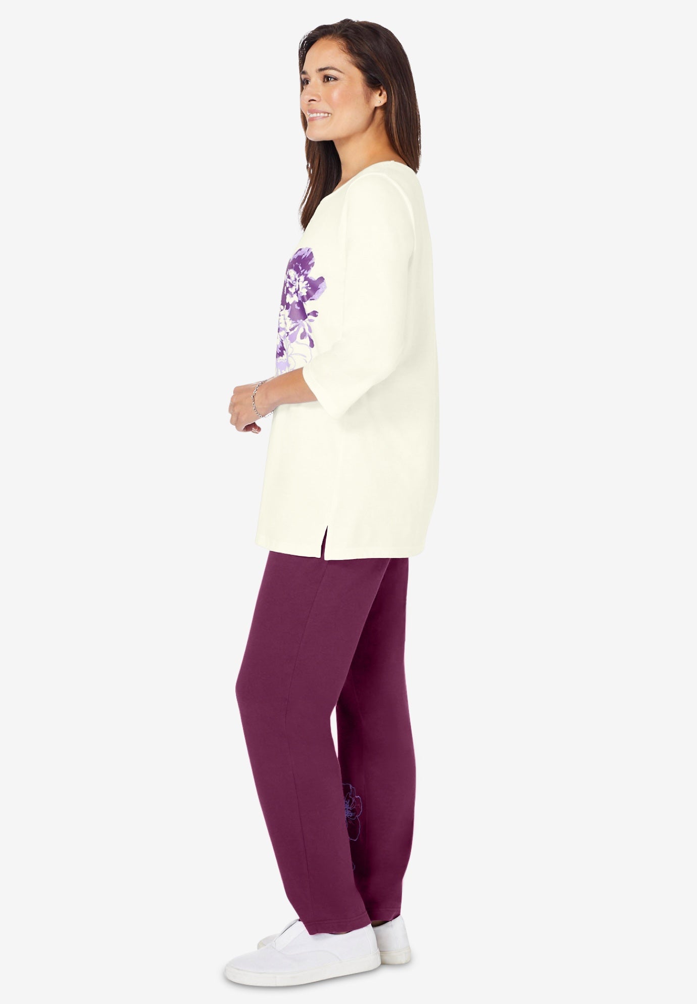 Floral Tee and Pant Set image number 2