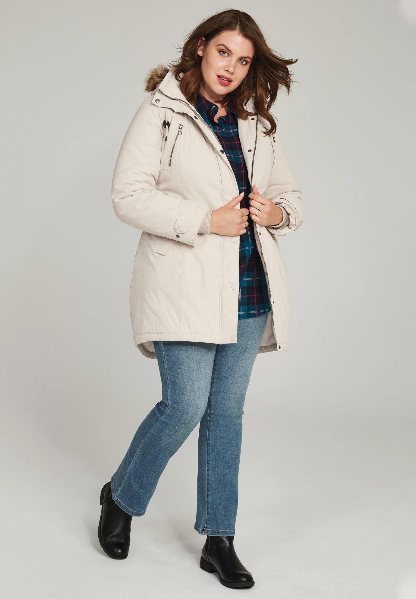 Modern A-line Parka image number 5