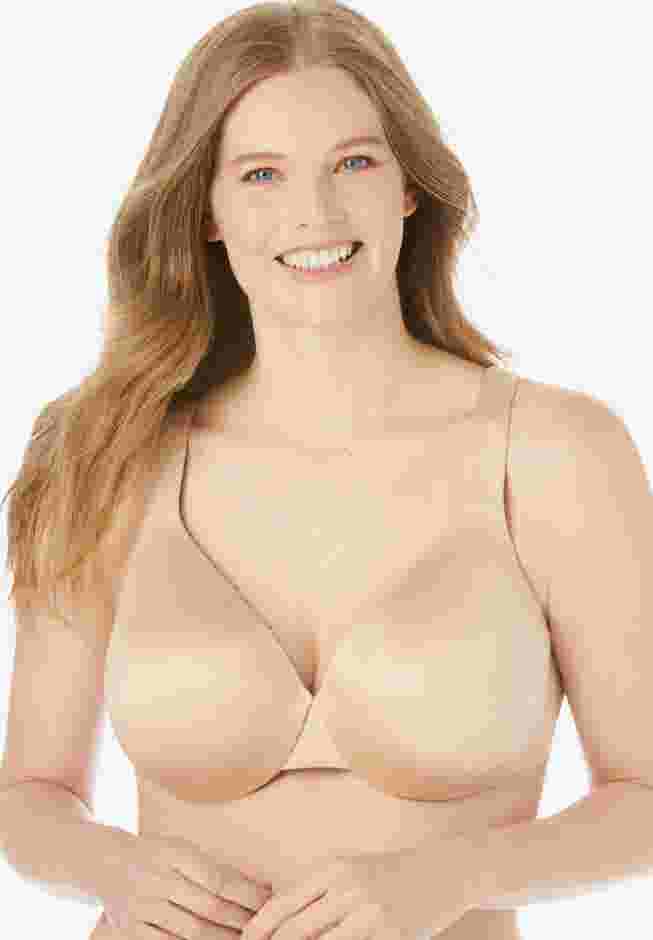 Solid Full-Coverage Smooth Underwire Bra image number 0