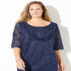 Sparkle & Lace Pant Set image number null